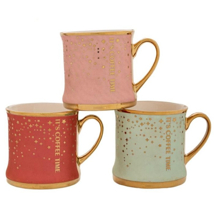 TAZZA CERAMICA 320ML 3 COLORI